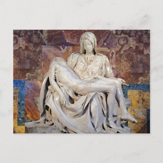Die Pieta von Michelangelo Postcard Postkarte (Vorderseite)