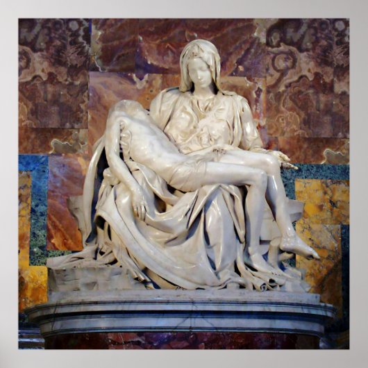 Die Pieta von Michelangelo Poster (Vorne)