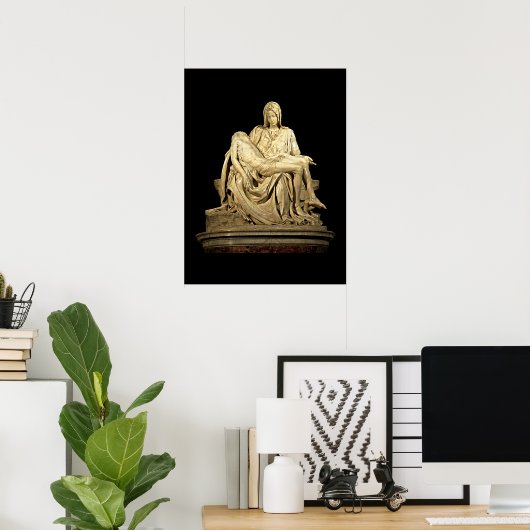 Die Pieta von Michelangelo Poster (Heimbüro)