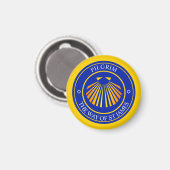 Die Pilger des Jakobswegs Magnet (Vorderseite/Rückseite)