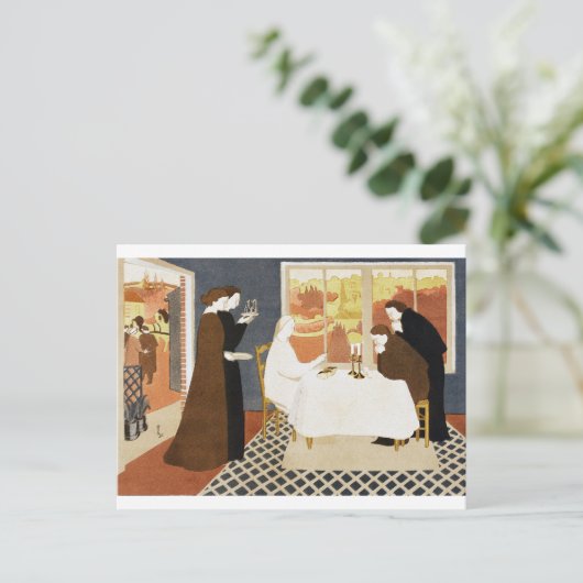 Die Pilger von Emmaus, Maurice Denis Postkarte (Stehend Vorderseite)