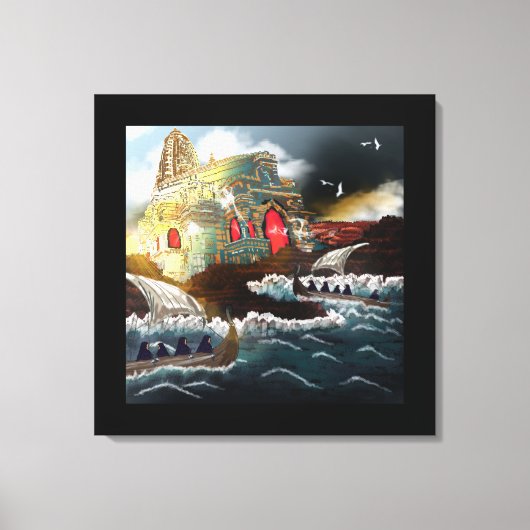 Die Pilgerfahrt - Gedruckte Leinwand (Vorderseite)