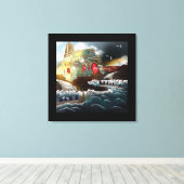 Die Pilgerfahrt - Gedruckte Leinwand (Insitu (Holzboden))