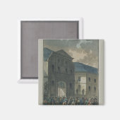 Die Pillage des Klosters Saint-Lazare Magnet (Vorderseite/Rückseite)