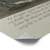 Die Pillage des Klosters Saint-Lazare Poster (Ecke)