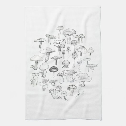 Die Pilz-Gruppe Geschirrtuch (Vertikal)