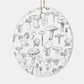 Die Pilz-Gruppe Keramik Ornament (Links)