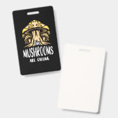 Die Pilze rufen Ausweis (Vorder- & Rückseite)