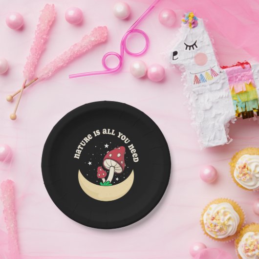 Die Pilznatur ist alles, was Sie brauchen Pappteller (Party)