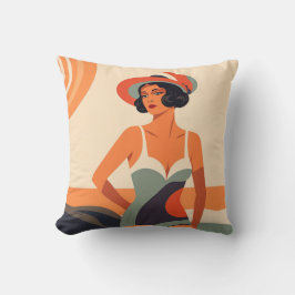 Die Pin up Woman Retro Kissen