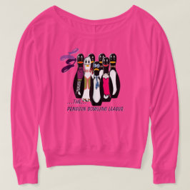 Die Pinguin-Bowling-Liga Personalisiert Große Größe T-Shirt