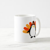 Die Pinguin-Pilger-Türkei Brei-oben Kaffeetasse (VorderseiteRechts)