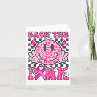 Die Pink Smile Face Pink Breast Cancer Awaren Karte