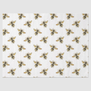 Die Pink und Gold Bee Serie Design 11 Seidenpapier