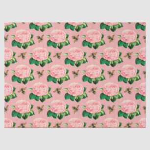 Die Pink und Gold Biene Serie Design 9 Seidenpapier