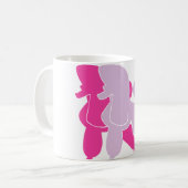 Die pinken Pudel Kaffeetasse (Vorderseite Links)