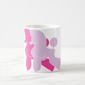 Die pinken Pudel Kaffeetasse (Mittel)