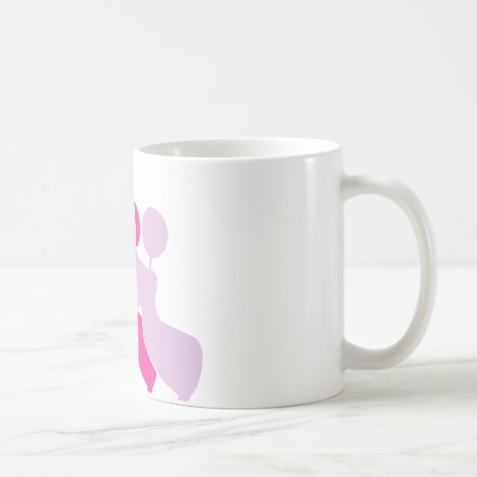 Die pinken Pudel Kaffeetasse (Rechts)