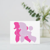 Die pinken Pudel Postkarte (Stehend Vorderseite)