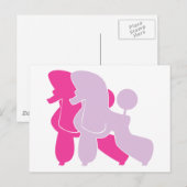 Die pinken Pudel Postkarte (Vorne/Hinten)