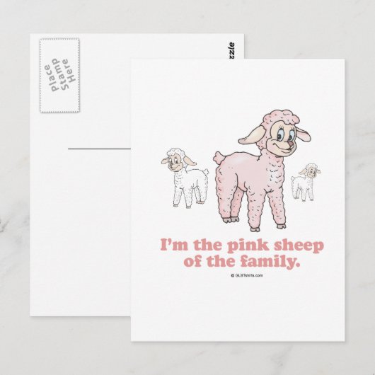 DIE PINKGESCHICHTE POSTKARTE (Vorne/Hinten)