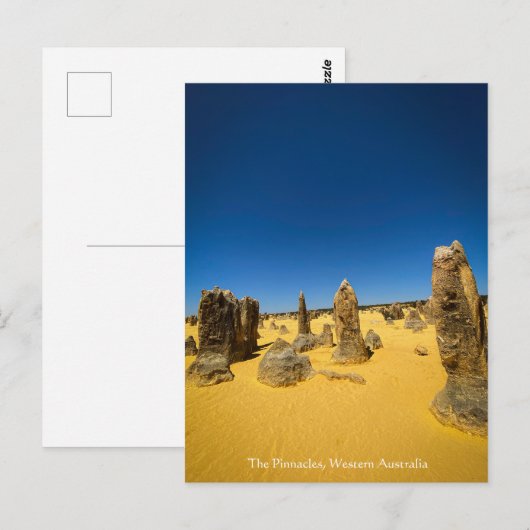 Die Pinnacles, Western Australien Postkarte (Vorne/Hinten)
