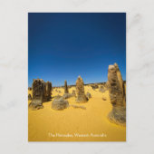 Die Pinnacles, Western Australien Postkarte (Vorderseite)