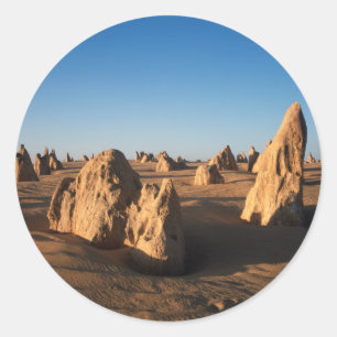 Die Pinnacles-Wüste Nambung Nationalpark Runder Aufkleber