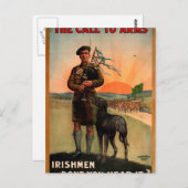 Die Pipes nennen 1916_Propaganda Poster Postkarte (Vorne/Hinten)