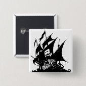 Die Piraten-Bucht Button (Vorne & Hinten)