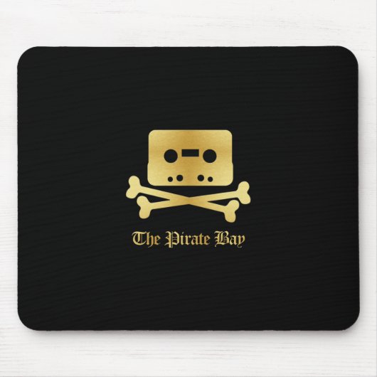 Die Piraten-Bucht-Goldlogo-Mausunterlage Mousepad (Vorne)