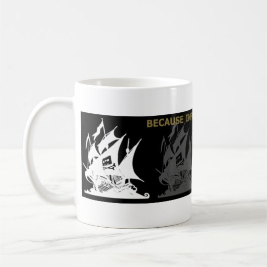 Die Piraten-Bucht Kaffeetasse (Links)