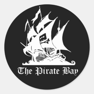 Die Piraten-Bucht Runder Aufkleber