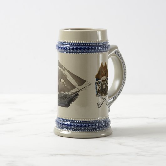 Die Piraten des schwarzen Bartes Bierglas (VorderseiteRechts)