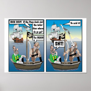 DIE PIRATEN VON MAYFLOWER "AUF DEM KOPF" POSTER