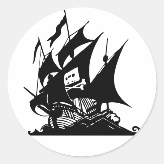 Die Piratenbucht Runder Aufkleber (Vorderseite)