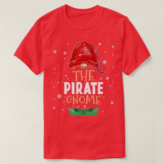 Die Piratenfamilie Gnome passt zum Weihnachtsgesch T-Shirt (Design vorne)