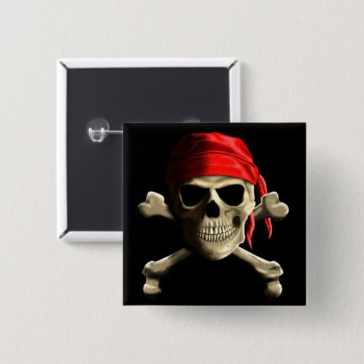 Die Piratenflagge Button (Vorne & Hinten)