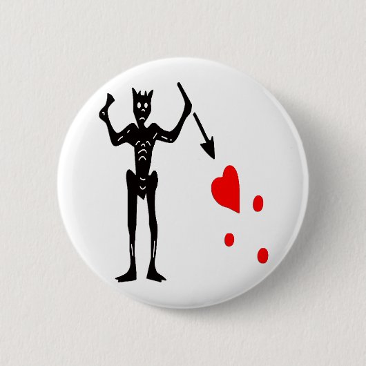 Die Piratenflagge Button (Vorderseite)