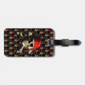 Die Piratenflagge Gepäckanhänger (Rückseite horizontal)
