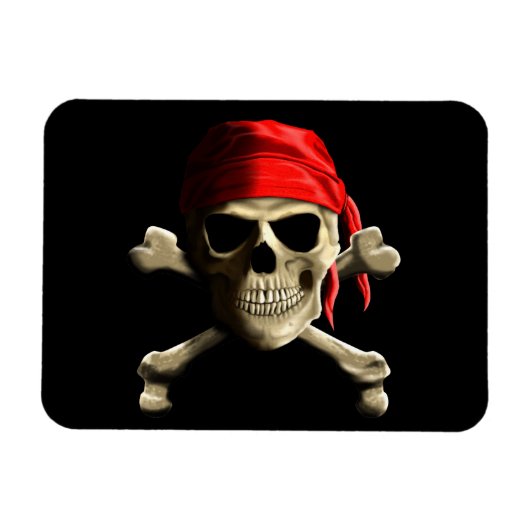 Die Piratenflagge Magnet (Horizontal)