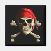 Die Piratenflagge Magnet (Vorne)