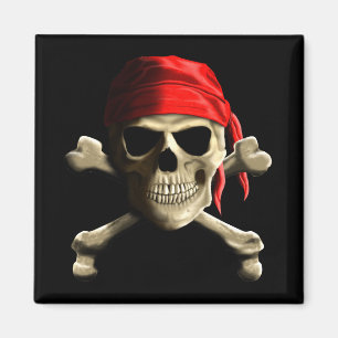 Die Piratenflagge Magnet
