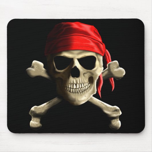 Die Piratenflagge Mousepad (Vorne)