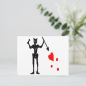 Die Piratenflagge Postkarte (Stehend Vorderseite)