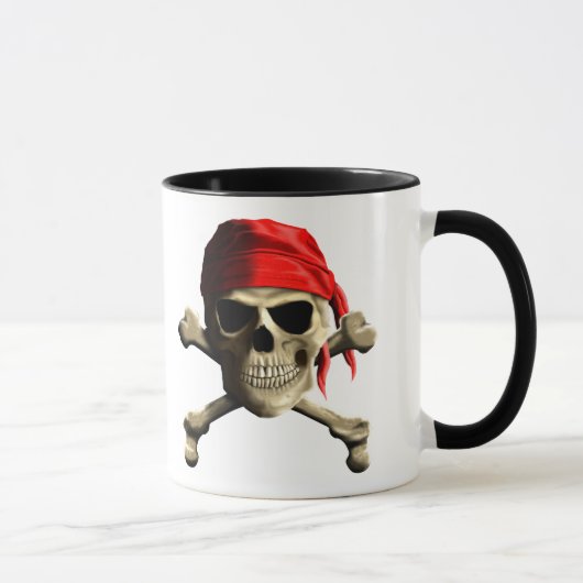 Die Piratenflagge Tasse (Rechts)