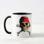 Die Piratenflagge Tasse (Links)