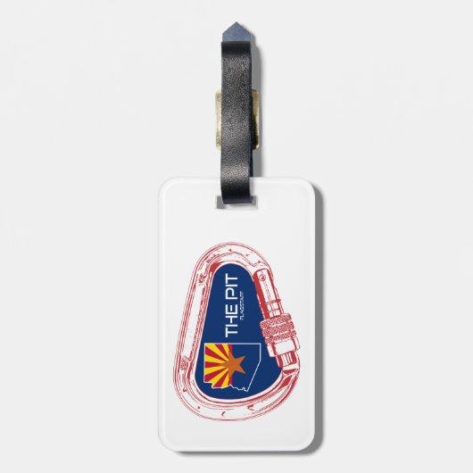 Die Pit Flagstaff Arizona Klettergarten Gepäckanhänger (Rückseite vertikal)