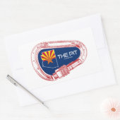 Die Pit Flagstaff Arizona Klettergarten Rechteckiger Aufkleber (Umschlag)