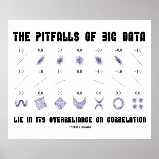 Die Pitfälle der Korrelation von Big-Data-Überzuve Poster (Vorne)